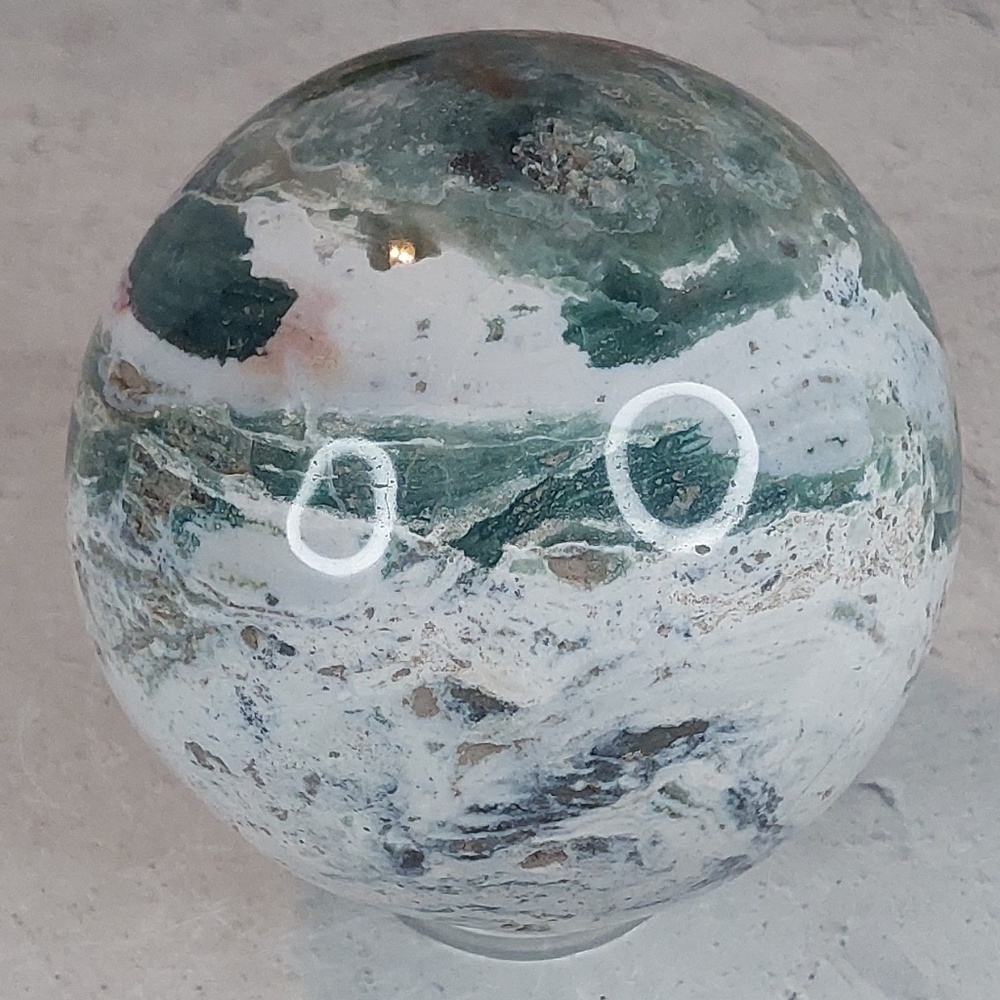 Ocean Jasper Sphere | Joy • Renewal • Emotional Harmony
